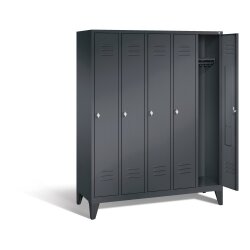 Spind Classic auf Füßen, 5 Abteile,...