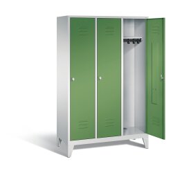 Spind Classic auf Füßen, 3 Abteile,...