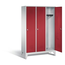 Spind Classic auf Füßen, 3 Abteile,...