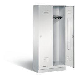 Spind Classic auf Sockel, 2 Abteile, Abteilbreite 400mm,...