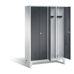 Spind Classic mittig schliessend auf Füßen, 4...