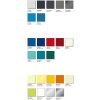 Kleider Wäsche Spind 2 Abteile auf Sockel, Abteilbreite 300mm, Farbe Korpus: Lichtgrau, Farbe Front: Enzianblau