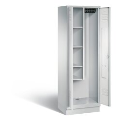 Stahl Besen Putzmittelschrank auf Sockel, 2 Abteile,...