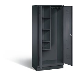 Stahl Besen Putzmittelschrank auf Sockel, 2 Abteile,...