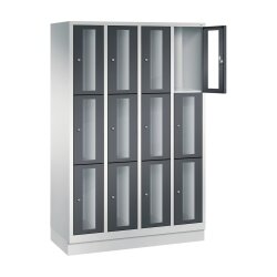 Fächerschrank Classic mit Sichtfenstertüren,...