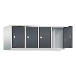 Spind Aufsatzschrank Classic, 4 Abteile, Abteilbreite...