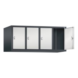 Spind Aufsatzschrank Classic, 4 Abteile, Abteilbreite...