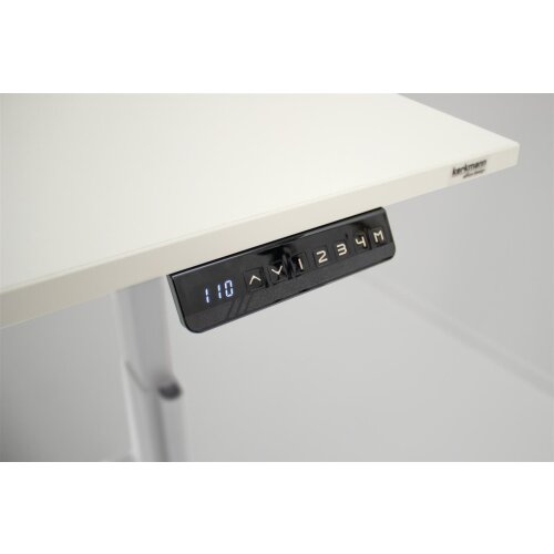 Schreibtisch elektrisch höhenverstellbar Serie ETK3 160 x 80 cm Grau