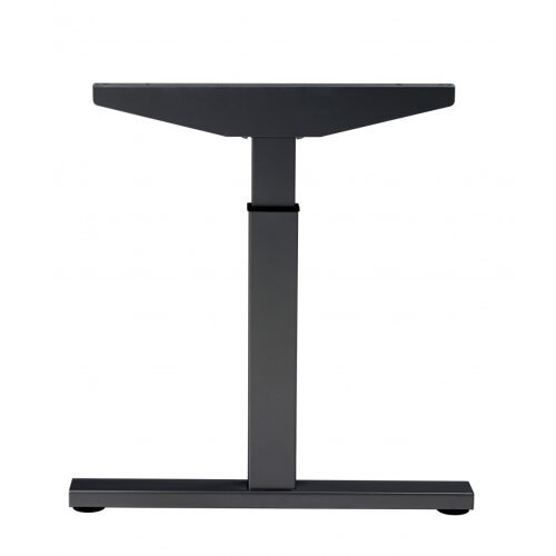 Schreibtisch Serie Quick, Dekor  Weiss, Gestell Schwarz, Maß: 62-85 h. x 80 t. x 160 br. cm