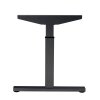 Schreibtisch Serie Quick, Dekor  Buche, Gestell Schwarz, Maß: 62-85 h. x 80 t. x 160 br. cm