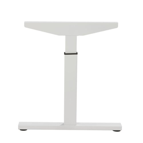 Schreibtisch Serie Quick, Dekor  Weiss, Gestell Weiss, Maß: 62-85 h. x 80 t. x 180 br. cm