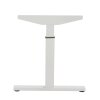 Schreibtisch Serie Quick, Dekor  Weiss, Gestell Weiss, Maß: 62-85 h. x 80 t. x 180 br. cm