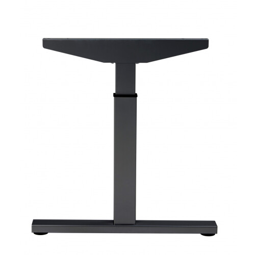 Besprechungstisch Serie Quick, Dekor  Eiche Rustikal, Gestell Schwarz, Maß: 62-85 h. x 100 t. x 200 br. cm