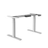 Schreibtisch elektrisch höhenverstellbar Serie EHT3, Dekor Weiss, Gestell Weiss, Maß: 65-130 h. x 80 t. x 160 br. cm