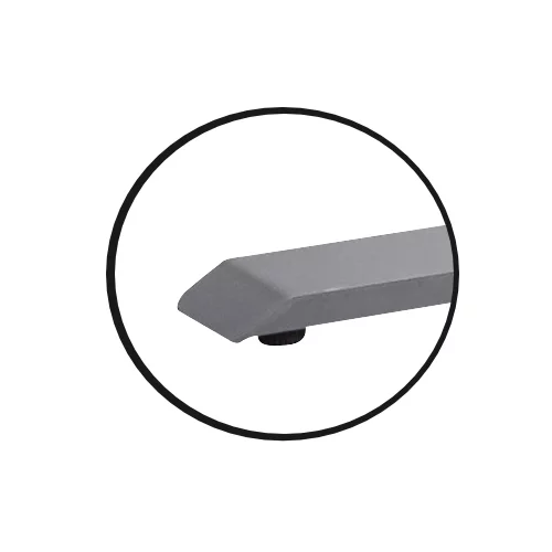 Schreibtisch elektrisch höhenverstellbar Serie EHT3, Dekor Buche, Gestell Silber, Maß: 65-130 h. x 80 t. x 180 br. cm