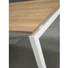Schreibtisch Serie E1 höhenverstellbar, Dekor Grau, Gestell Weiss, Maß: 62-85 h. x 80 t. x 140 br. cm