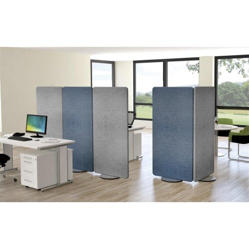 Akustikwand drehbar in  blau