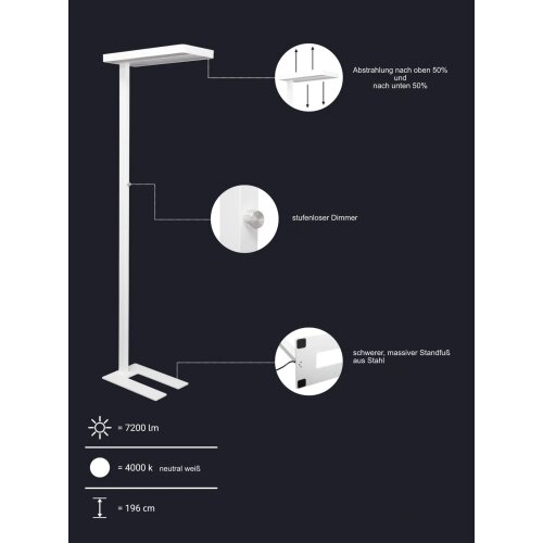 LED Standleuchte dimmbar