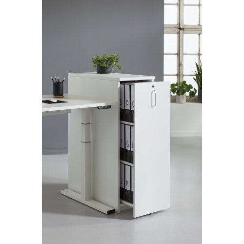 Orgatower 80 cm tief,  Dekor AnthrazitAnstellseite: links