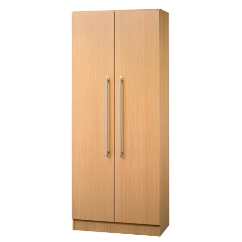 Aktenschrank 5 Ordnerhöhen mit Sockelblende, 80 cm Breit, 200,4 cm Hoch, nicht abschließbar Weiss/ Weiss