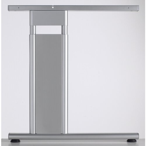 Schreibtisch Ergonomieform 180cm, C-Fuß Gestell höhenverstellbar