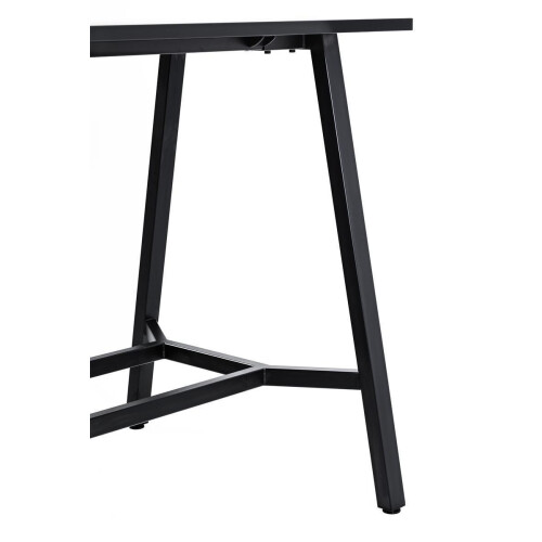 Hoher Besprechungstisch, A-Fuss Gestell, Dekor Weiss, Gestell Weiss, Maß: 106 cm h. x 200 br. x 100 t. cm