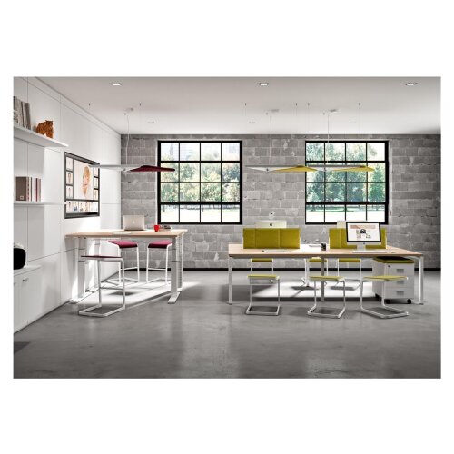 Design Barhocker Gestell: Anthrazit, Bezug: Stoff Grün