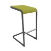 Design Barhocker Gestell: Anthrazit, Bezug: Stoff Grün