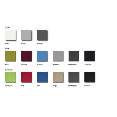 Design Barhocker Gestell: Anthrazit, Bezug: Kunstleder Blau