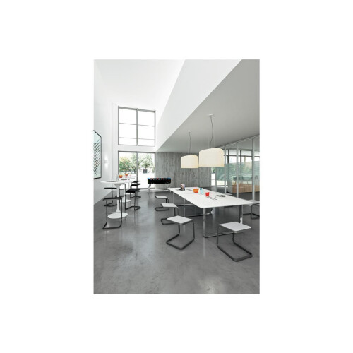 Design Barhocker Gestell: Anthrazit, Bezug: Kunstleder Blau