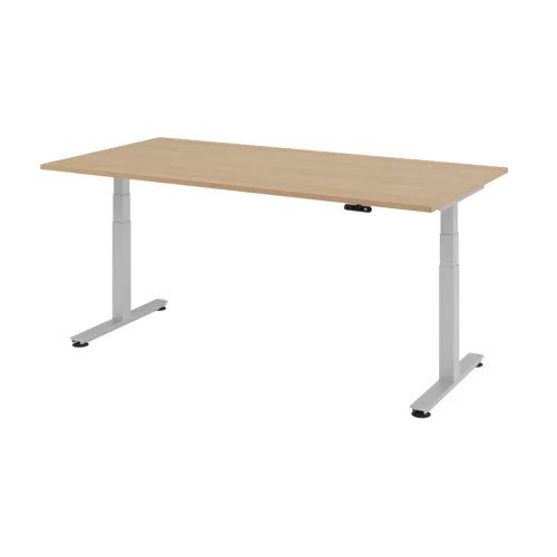 Elektrisch höhenverstellbarer Schreibtisch mit Memoryschalter 200x100 cm